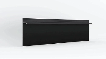 Скрытый плинтус LACONISTIQ REGULAR, под подсветку, черный МУАР RAL9005 (80х13х3000мм)